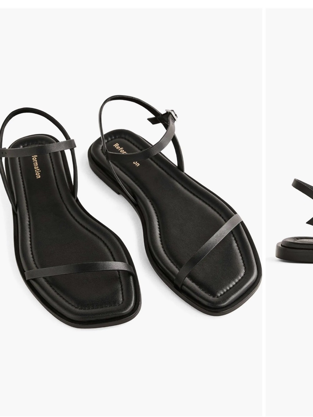 Reformation Black Lake Sandal